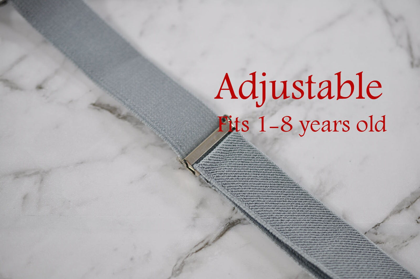 Grey Clip-on Braces Elastic Suspenders + 100% Cotton Pink Bowtie Bow Ties Cravat For Baby Infant / Toddler BOY KIDS/ Youth Teenage/ Adult