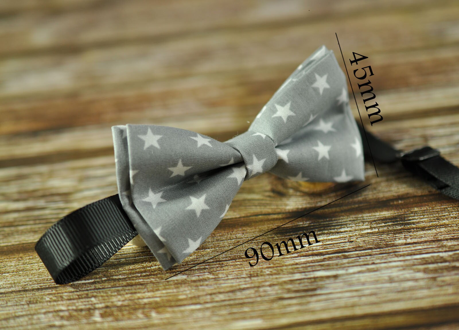 BOY KIDS Baby Infant Light Grey 15mm Skinny Braces Elastic Suspenders + 100% Cotton Grey white Stars Bowtie Bow Ties Fits 1-6 Years Old