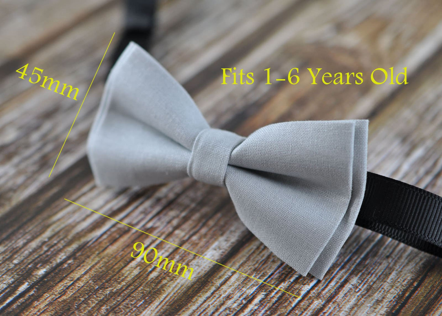BOY KIDS Baby Infant Burgundy Red Dark Wine Clip-on Braces Elastic Suspenders + 100% Cotton Silver Grey Bowtie Bow Ties Fits 1-6 Years Old