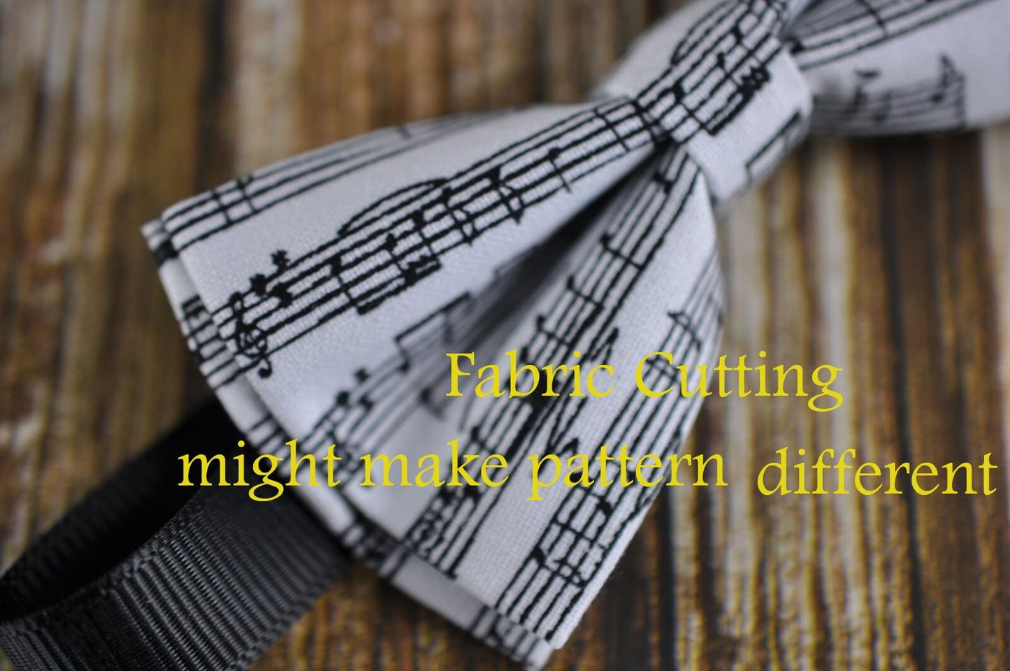 Sheet Music Notes Pattern Cotton Bow Tie + White Solid Suspenders Braces Set for Infant Baby / Kids Boy / Youth Teenage / Adult Men