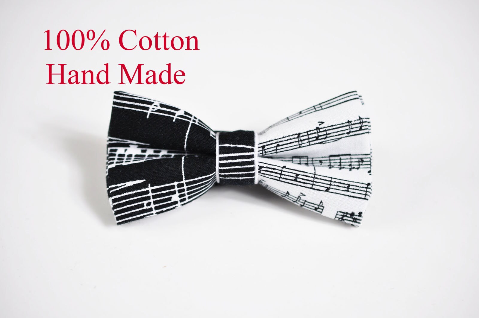 Boy Kids Baby Infant Children Sheet Music Notes Pattern Cotton Black and White Bow Tie Bowtie 1-6 Years Old Wedding Party