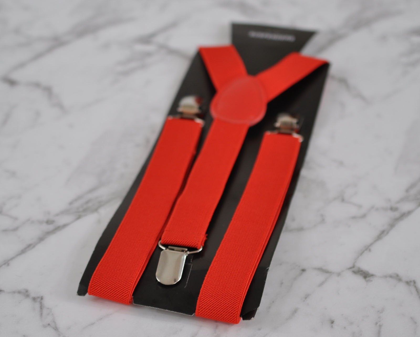 BOY KIDS Baby Infant Red Clip-on Braces Elastic Suspenders + 100% Cotton Red White Stars Bowtie Bow Ties Fits 1-6 Years Old