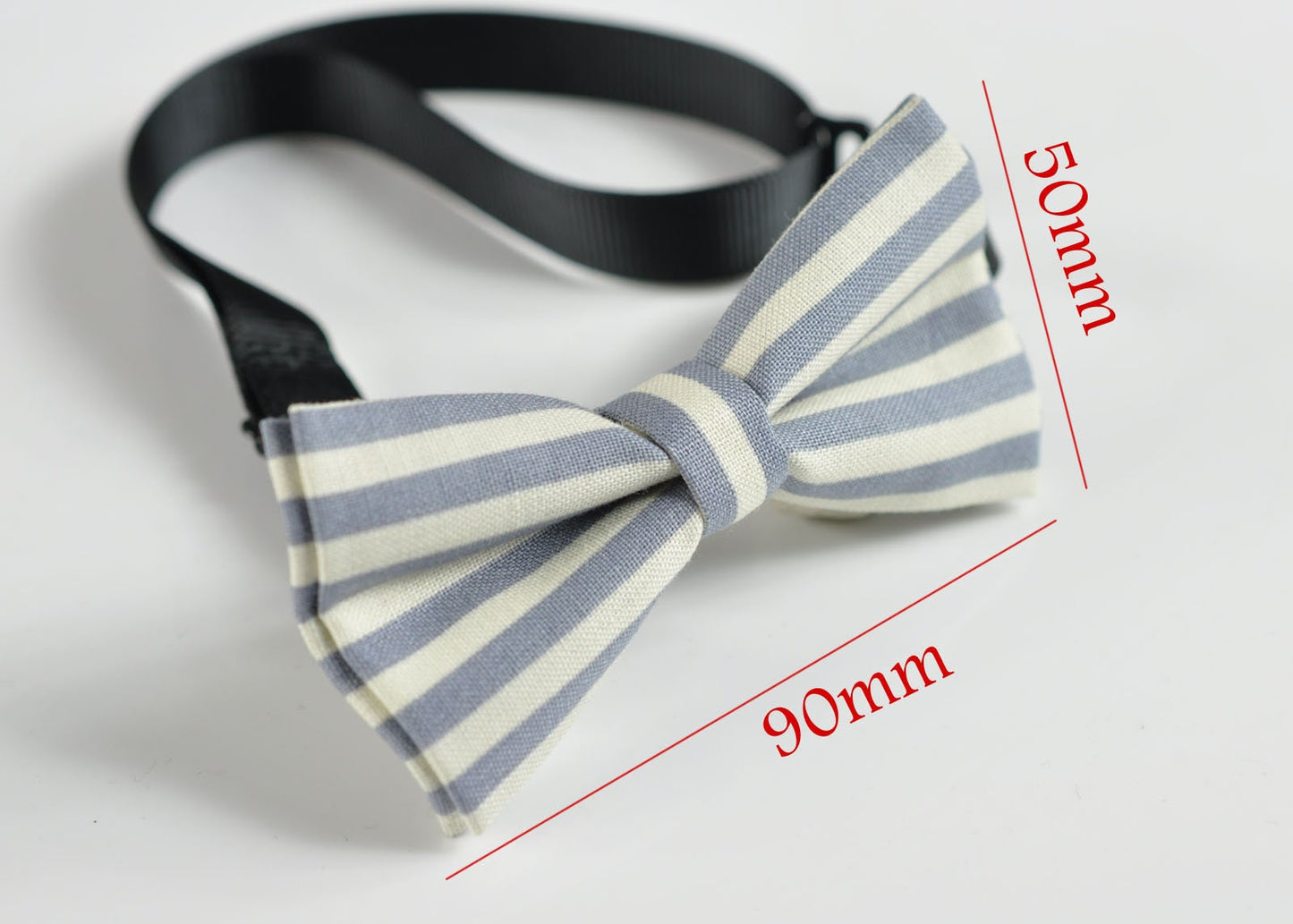 Boy Kids Baby Page Boy Children 100% Cotton ELEMENTS STRIPE GREY Stripes Pattern Bow Tie Bowtie Party Wedding 1-6 Years Old Wedding Party