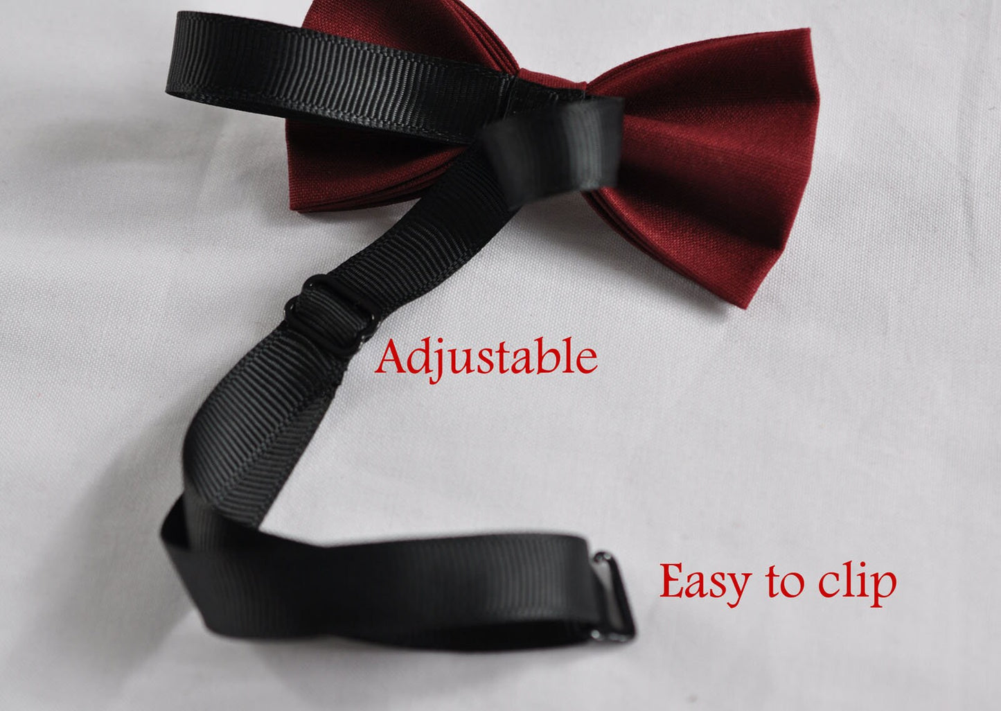 Kids Page Boy Youth Teenage 100% Cotton Rosewood Rose Wood Burgundy Wine Dark Red Pretied Bow Tie Bowtie Wedding 7-14 Years Old