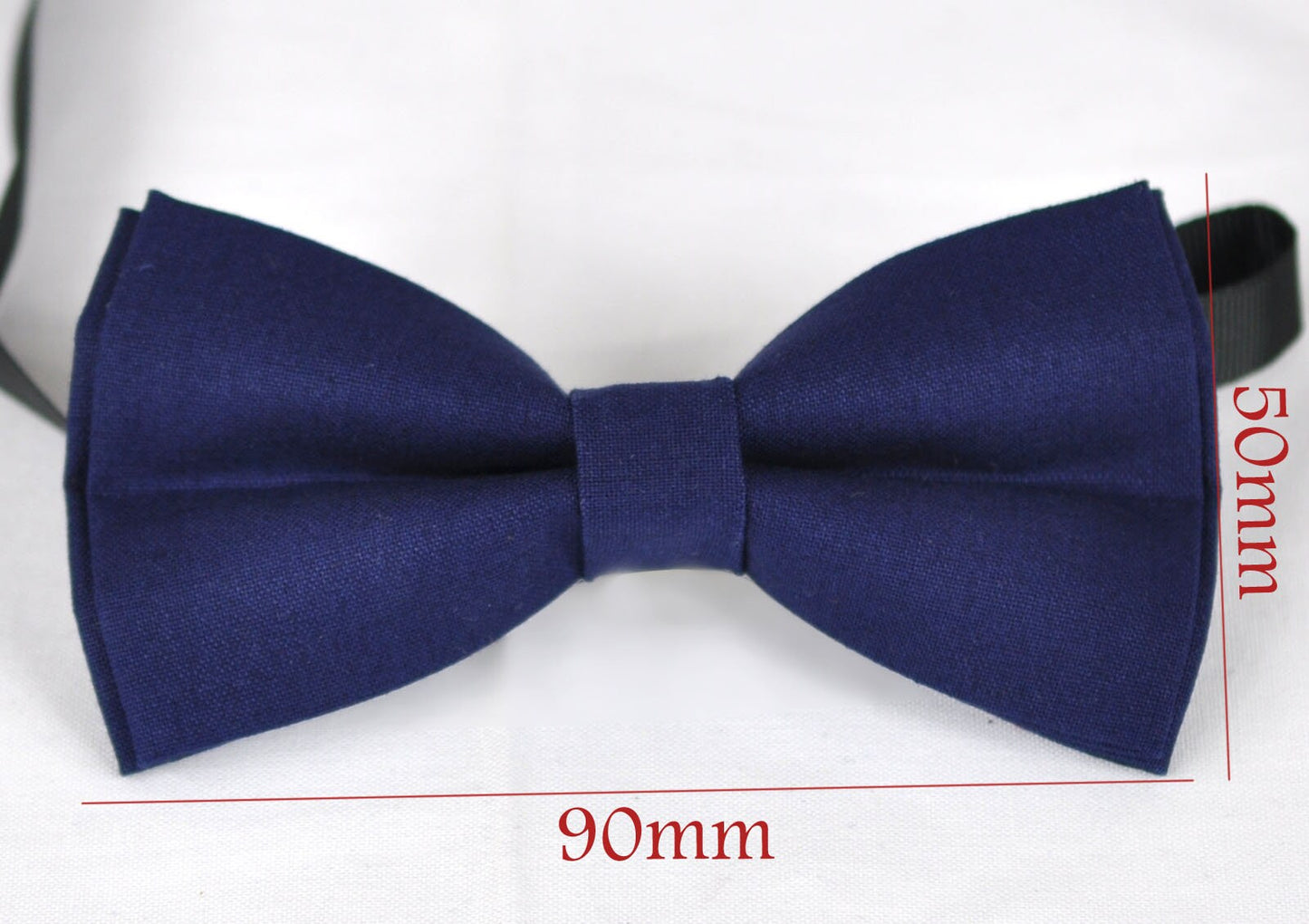 Dark Brown Faux Leather Skinny Adjustable Braces Suspenders + Cotton Navy Blue Bowtie Bow Ties FOR Baby infant / Kids Boy / Youth Teenage