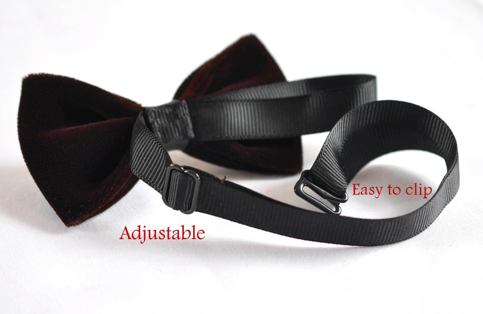 Baby Infant Kids Page Boy Toddler Brown Coffee Velvet Black Faux Leather Bowtie Bow Tie 1 to 6 Years Old Wedding Party