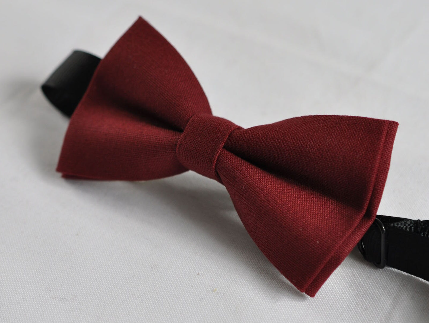 Kids Page Boy Youth Teenage 100% Cotton Rosewood Rose Wood Burgundy Wine Dark Red Pretied Bow Tie Bowtie Wedding 7-14 Years Old