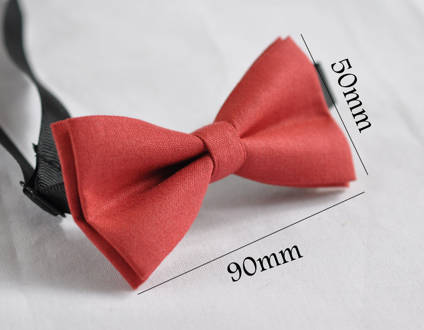 Kids Baby Page Boy Toddler Infant 100% Cotton Handmade Light Brick Red Bow Tie Bowtie Party Wedding Page Boy 1-6 Years Old