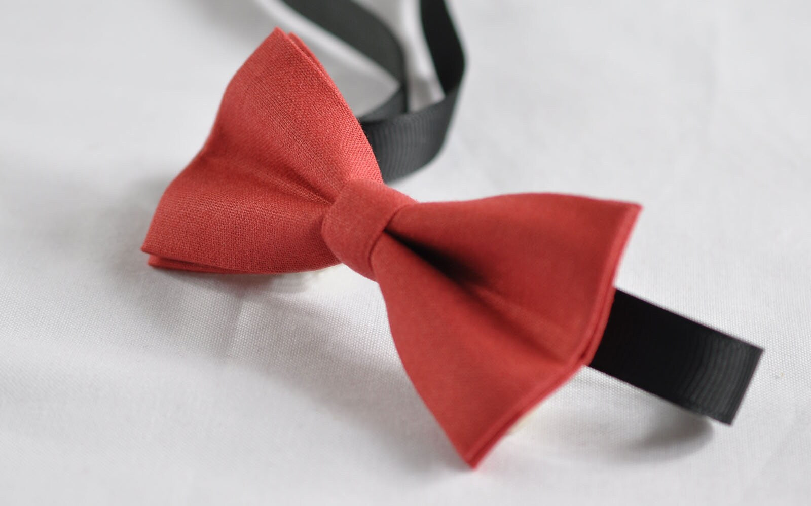 Kids Baby Page Boy Toddler Infant 100% Cotton Handmade Light Brick Red Bow Tie Bowtie Party Wedding Page Boy 1-6 Years Old