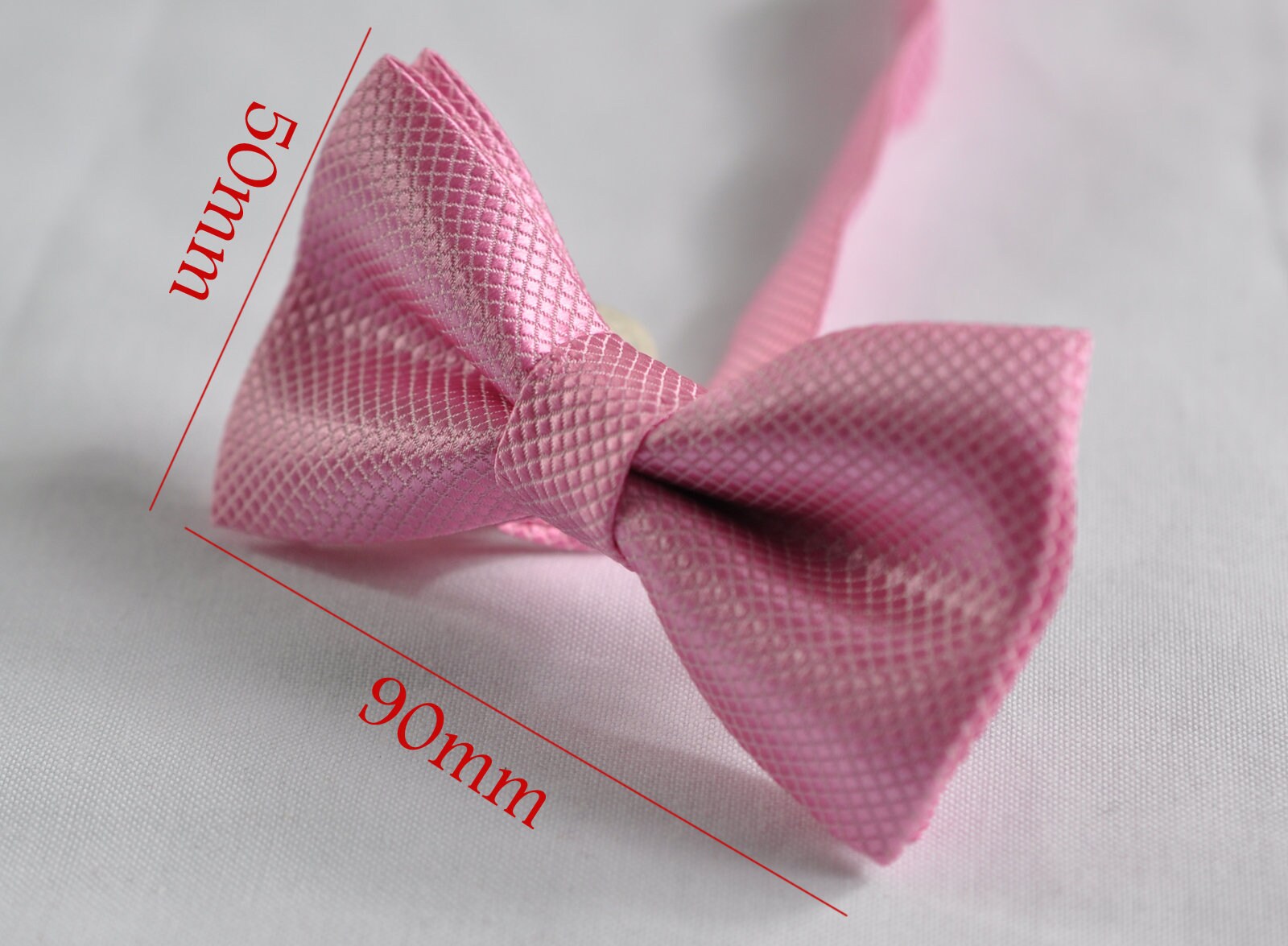 BOY KIDS Baby Infant Toddler Pink Clip-on Braces Elastic Suspenders + Pink Polyester Bowtie Bow Ties Fits 1-6 Years Old