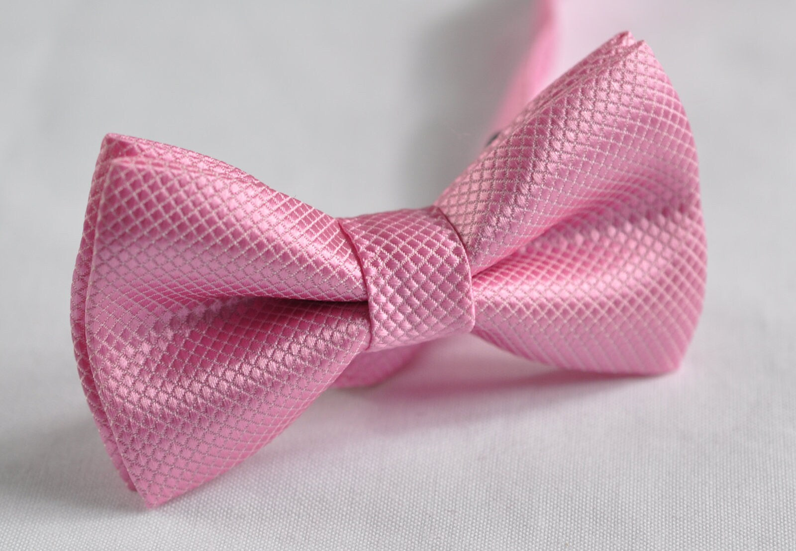 BOY KIDS Baby Infant Toddler Pink Clip-on Braces Elastic Suspenders + Pink Polyester Bowtie Bow Ties Fits 1-6 Years Old