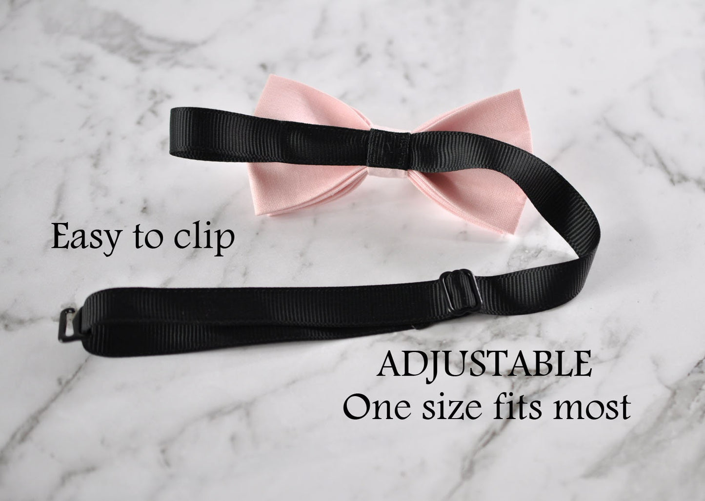 Men Women Navy Blue Adult 25mm Wide Braces Suspenders + 100% COTTON Baby PINK Bow Tie BOWTIE Wedding Party