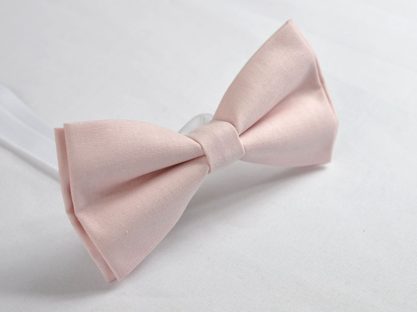 Mens Baby Pink 100% Cotton Hand Made Pretied Bow tie and Matched Pocket Squares Hanky Handkerchief for Wedding or Party