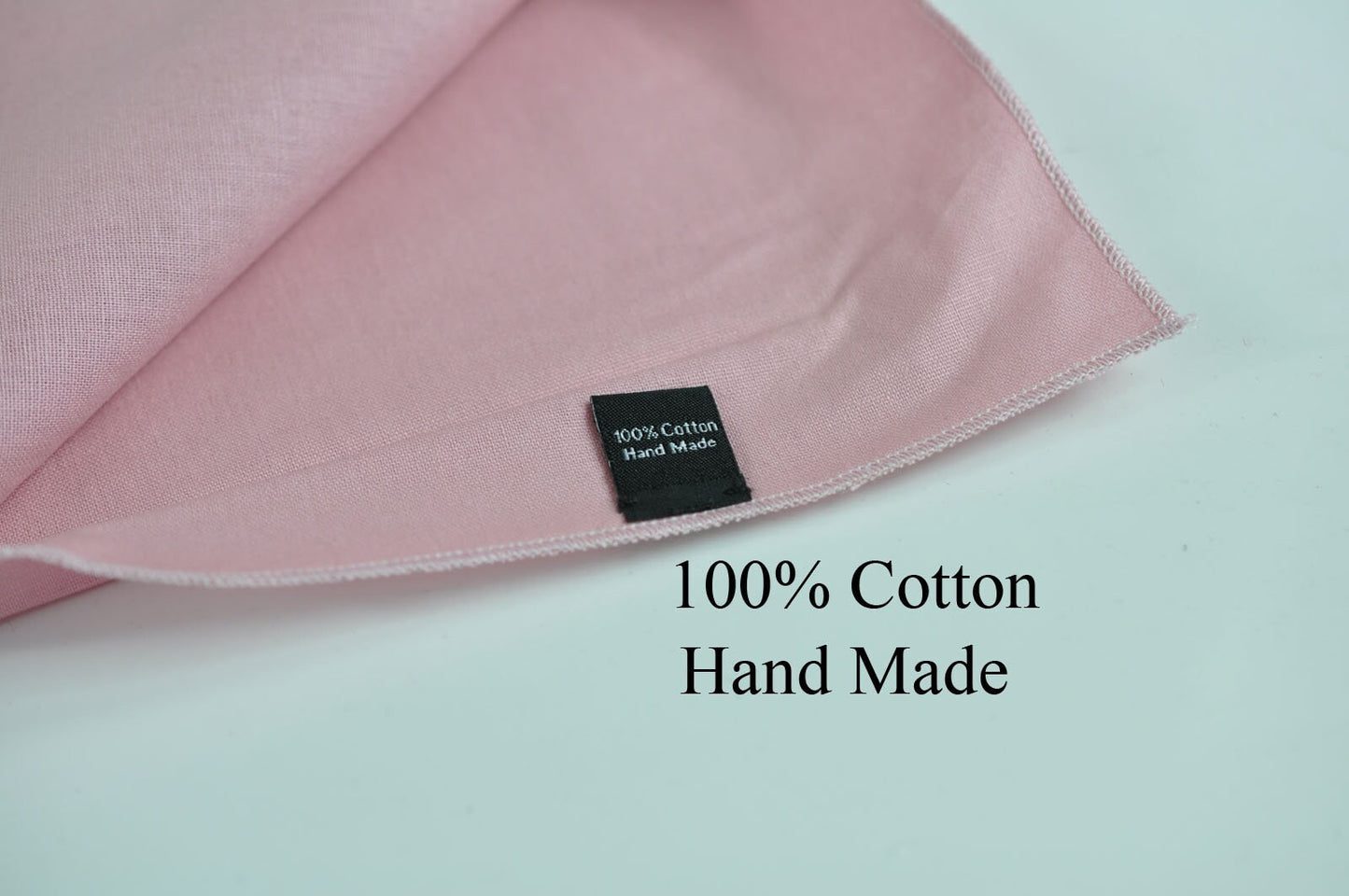 Men 100% Cotton Handmade Dusty Pink Musk Pink Light Pink Pocket Square Wedding Formal Hanky Handkerchief