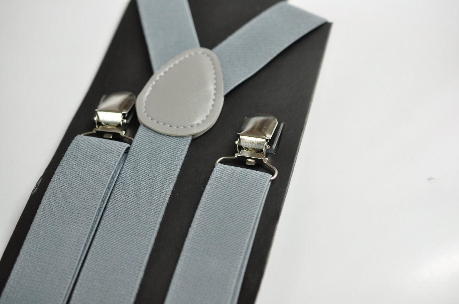 Light Begie Sand Pale Brown Cotton Bow tie + Grey Gray Elastic Suspenders Braces for Baby infant Toddler / Kids Boy / Youth Teenage / Men