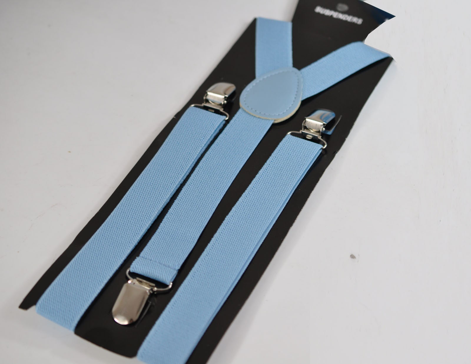 Mint Ice Blue Baby Blue Light blue Cotton Bow tie + Light Blue Elastic Suspenders Braces for Baby infant Toddler / Kids Boy / Youth Teenage