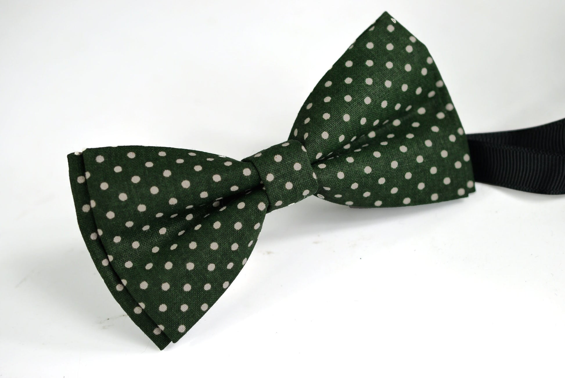 Green White Dots Spots & Stripes Bow tie Bowtie + Navy Blue Elastic Suspenders Braces for Baby infant / Boy Kids / Youth teenage / Adult
