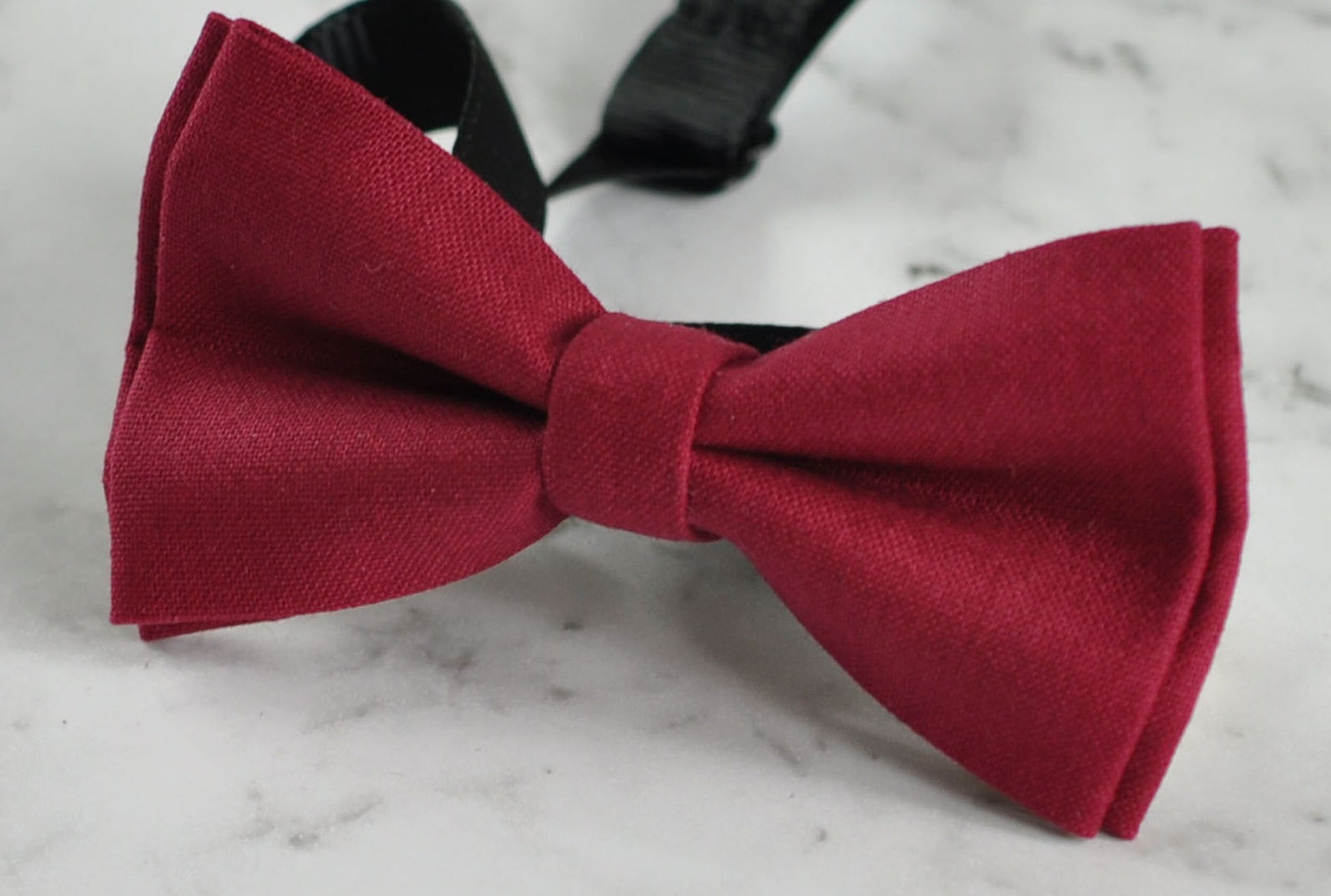 Rumba Red Wine Red Cotton Bow tie + Grey Gray Elastic Suspenders Braces for Baby Infant / Boy Kids / Youth Teenage / Adult
