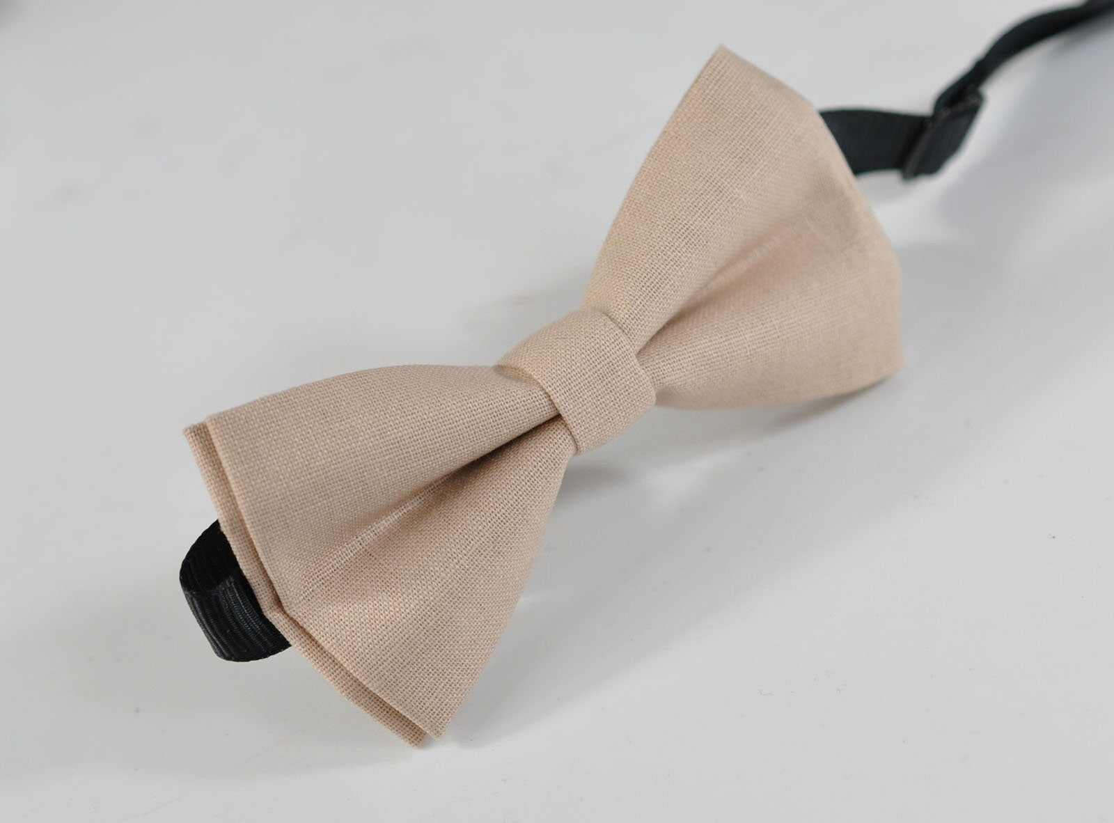 Light Begie Sand Pale Brown Cotton Bow tie + Grey Gray Elastic Suspenders Braces for Baby infant Toddler / Kids Boy / Youth Teenage / Men