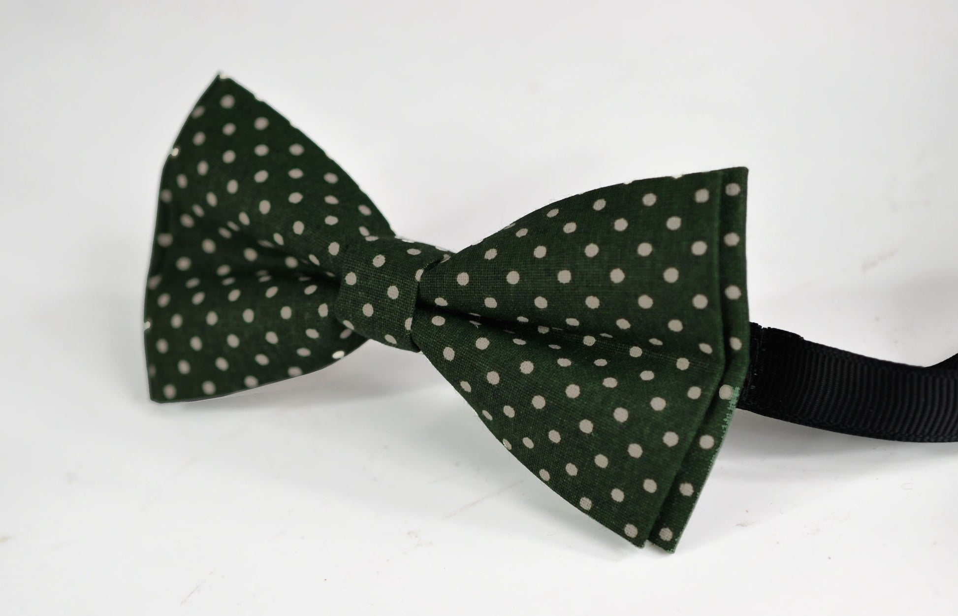 Green White Spots Stripes Cotton Bow tie Bowtie + Grey Elastic Suspenders Braces for Baby infant / Toddler Boy Kids / Youth teenage / Adult