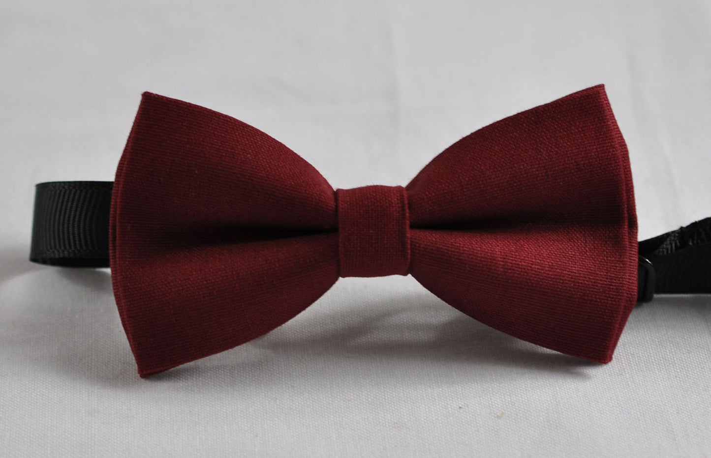 Burgundy Wine Red Rosewood Red Cotton Bow tie + Khaki Light Brown Elastic Suspenders Braces for Infant Baby / Page Boy Kids / Youth Teenage
