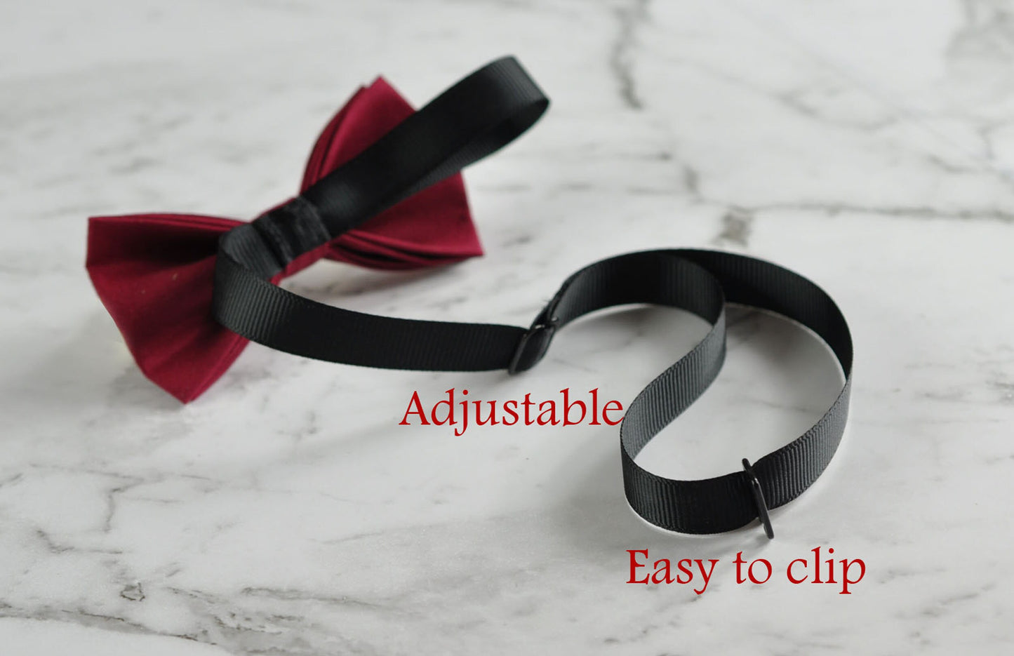 Rumba Red Wine Red Cotton Bow tie + Grey Gray Elastic Suspenders Braces for Baby Infant / Boy Kids / Youth Teenage / Adult