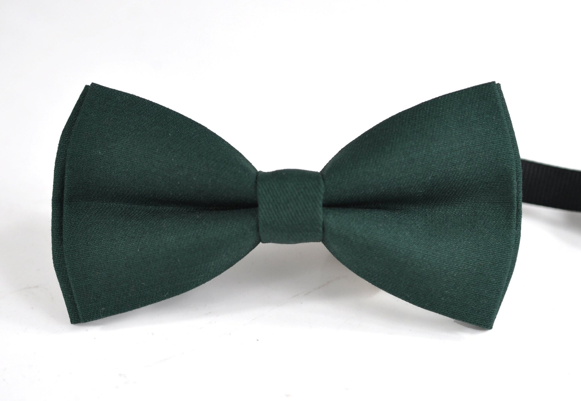 Dark Emerald Green Bottle Green Pretied Cotton Bow tie Bowtie + Cufflinks for Men Adult / Youth Teenage / Boy Kids / Toddler Baby Infant