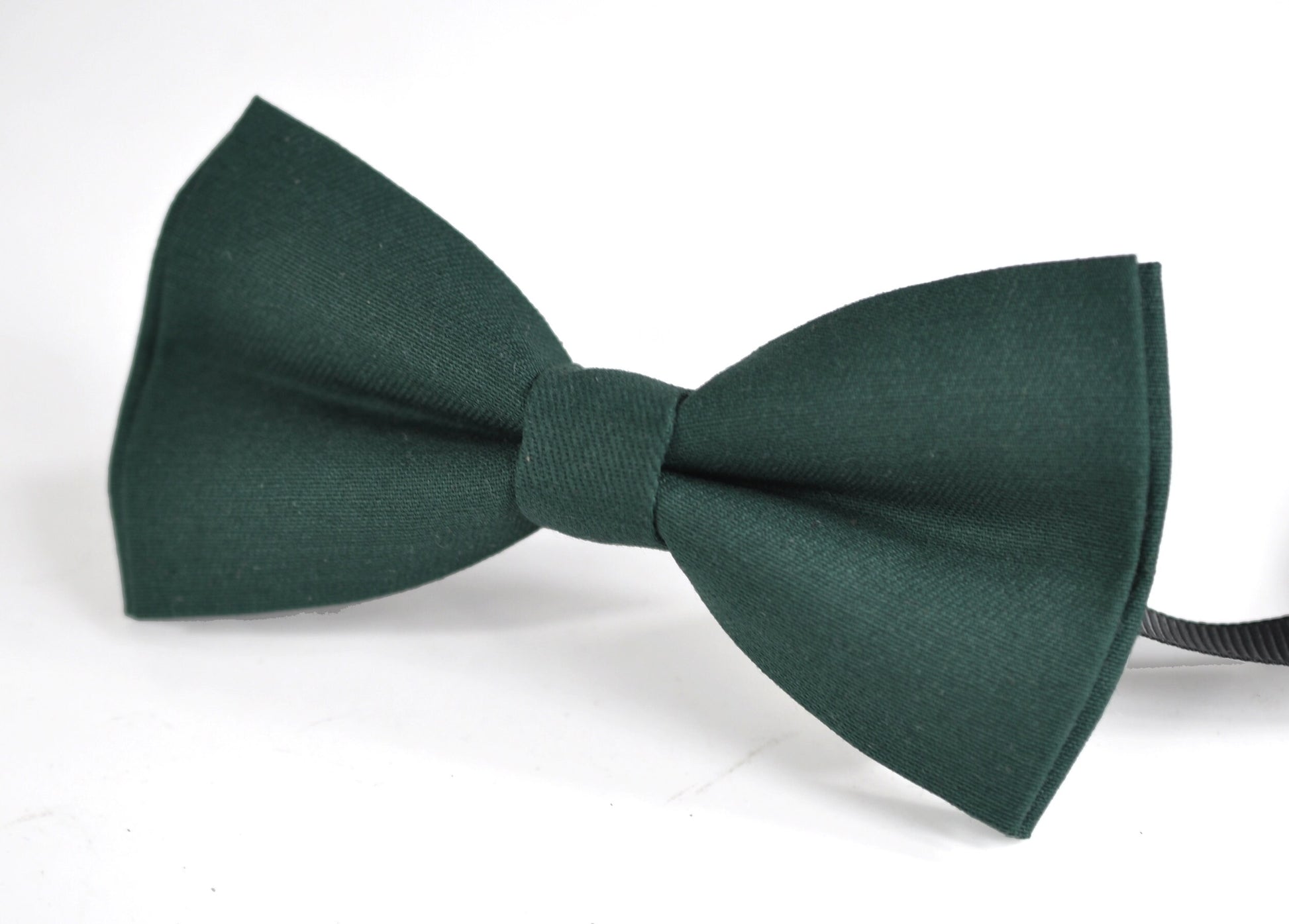 Dark Emerald Green Bottle Green Pretied Cotton Bow tie Bowtie + Cufflinks for Men Adult / Youth Teenage / Boy Kids / Toddler Baby Infant