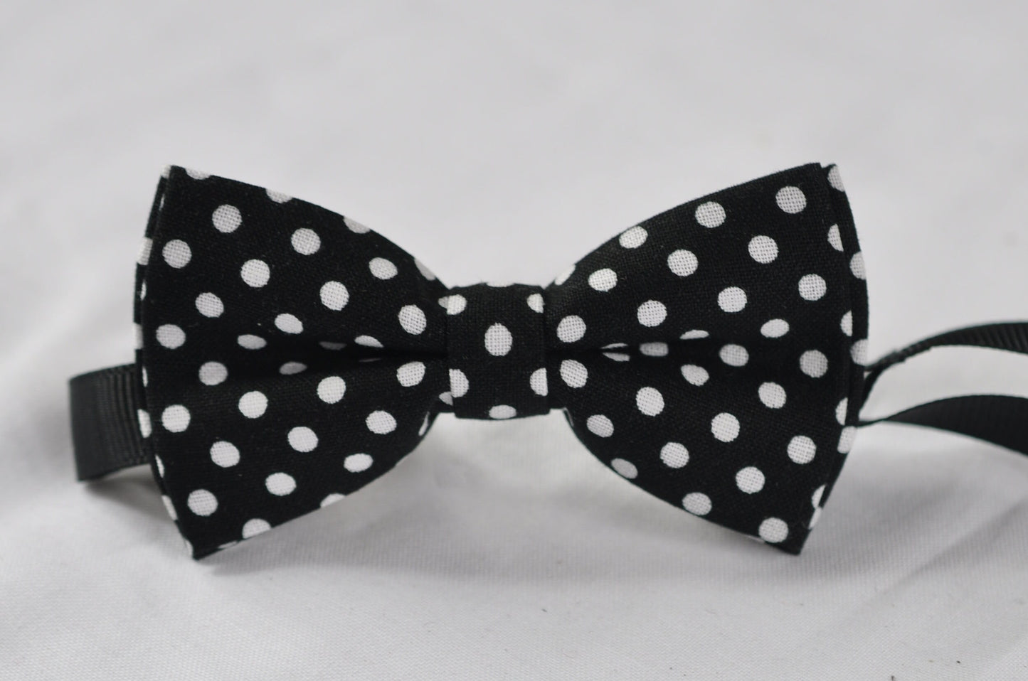 Black White Spots & Stripes Dots Pattern Bow Tie + Matched Elastic Suspenders Braces Baby infant Toddler / Boy Kids / Youth Teenage / Adult