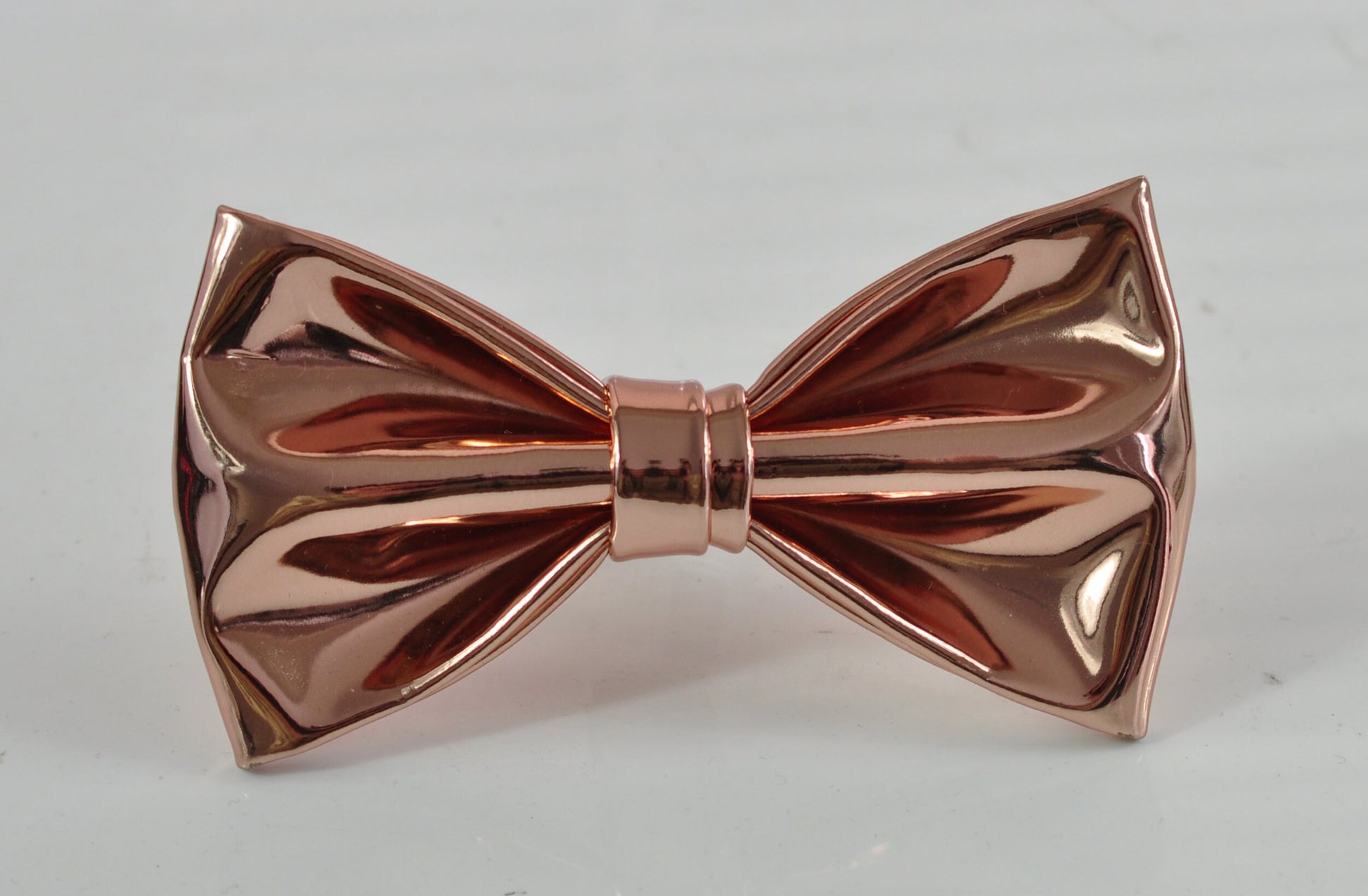 Rose Gold Golden Shining Faux Leather PVC Bow Tie Bowties Wedding Party for Men / Youth Teenage / Boy Kids / Baby Infant