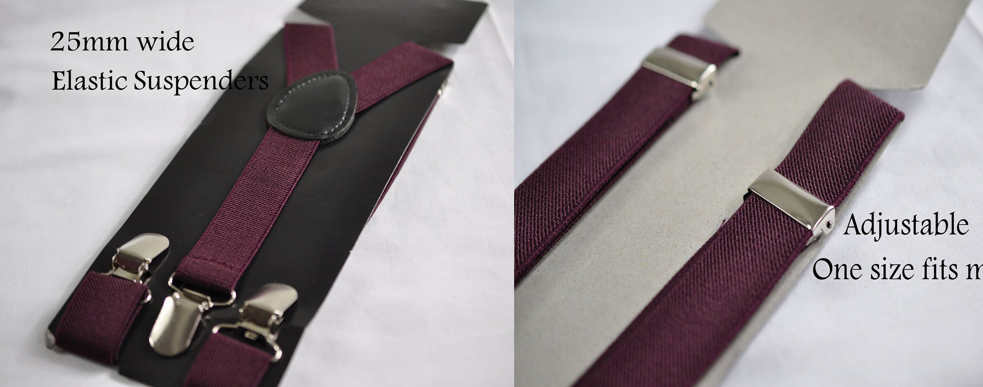 Dark Emerald Green / Burgundy Red Cotton Bow tie + matched Suspenders Braces for Baby infant Toddler / Boy Kids/ Youth Teenage / Men Wedding