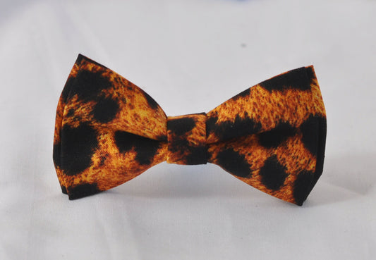 Jaguar leopard Print Cotton Pretied Bow tie Bowtie for Baby Infant Toddler / Kids Boy / Youth Teenage / Adult Men