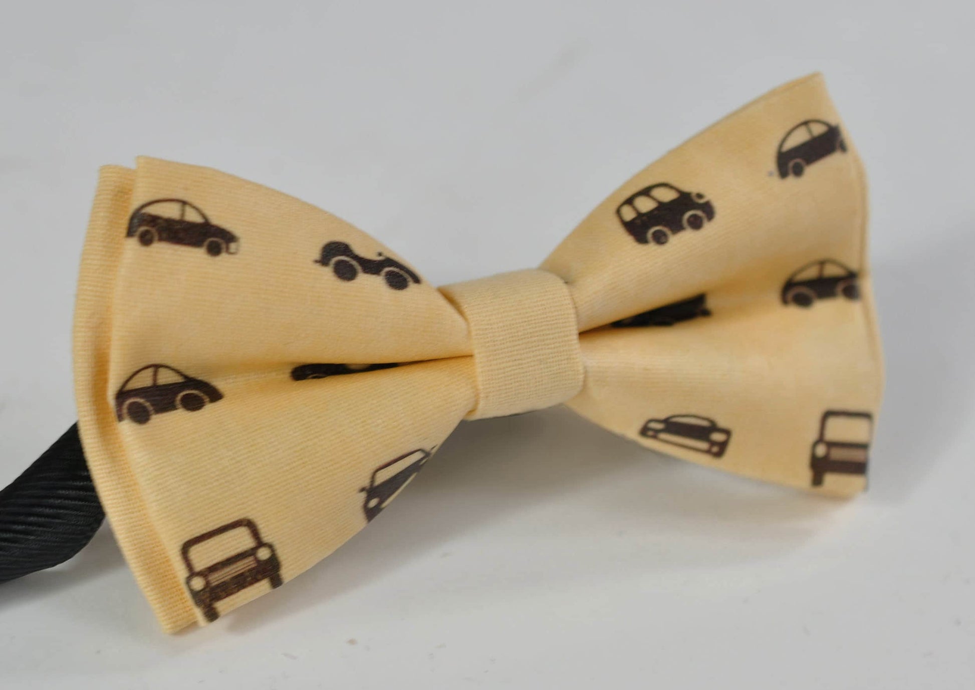 Baby Yellow Light Yellow Car Cars Pattern Cotton Bow tie Bowtie for Baby infant Toddler / Boy Kids / Youth Teenage