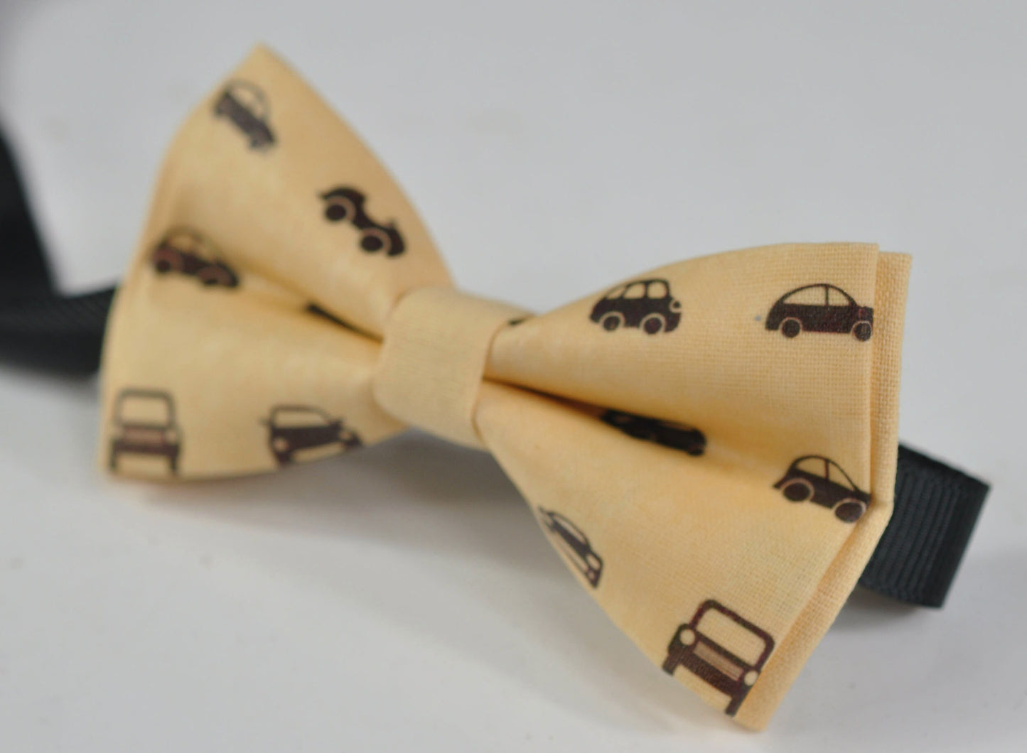 Baby Yellow Light Yellow Car Cars Pattern Cotton Bow tie Bowtie for Baby infant Toddler / Boy Kids / Youth Teenage