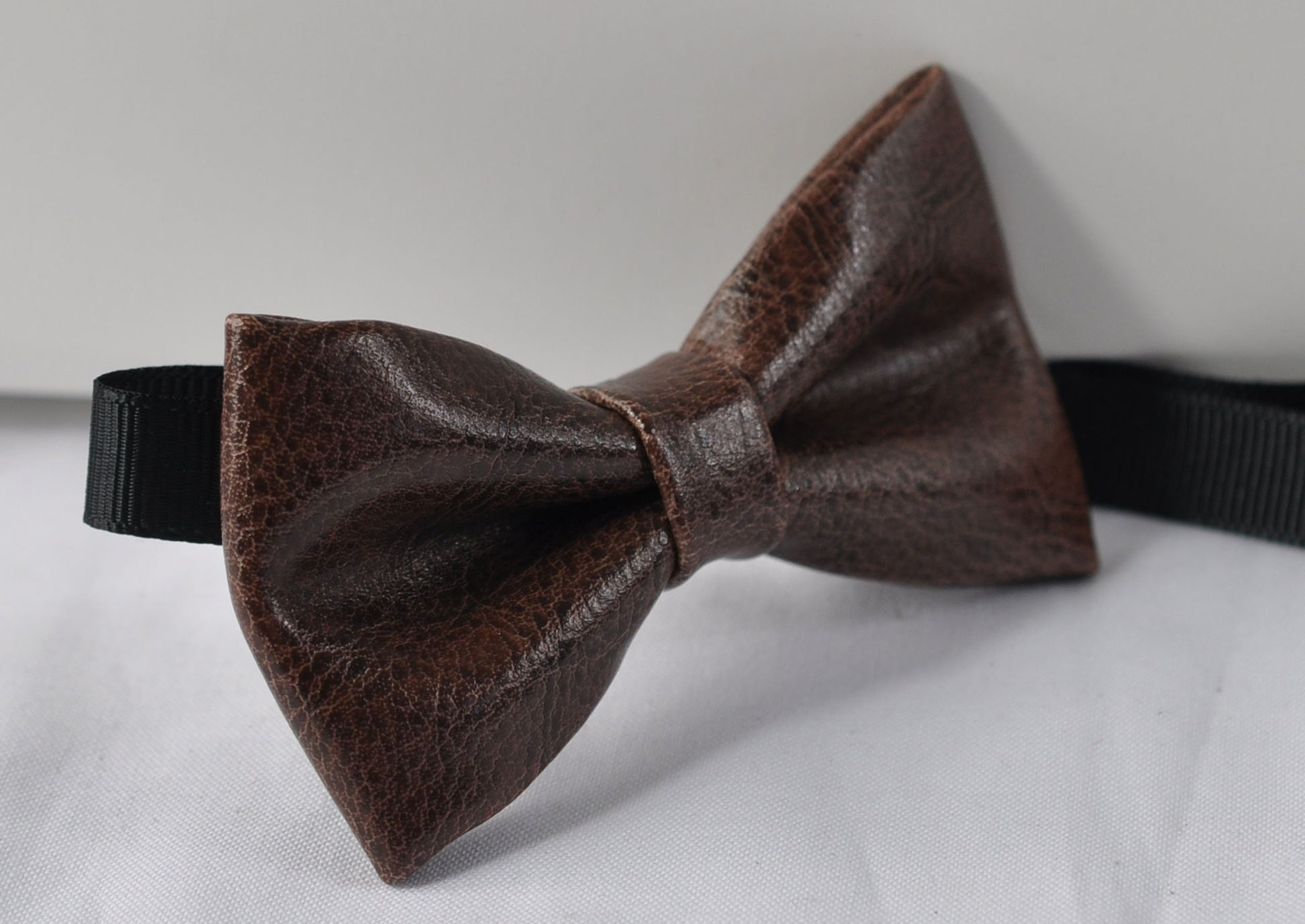 Dark Brown Coffee Faux Leather Bow tie + Burgundy Wine Red Elastic Suspenders Braces for Infant Baby / Boy Kids / Youth Teenage / Men Adult