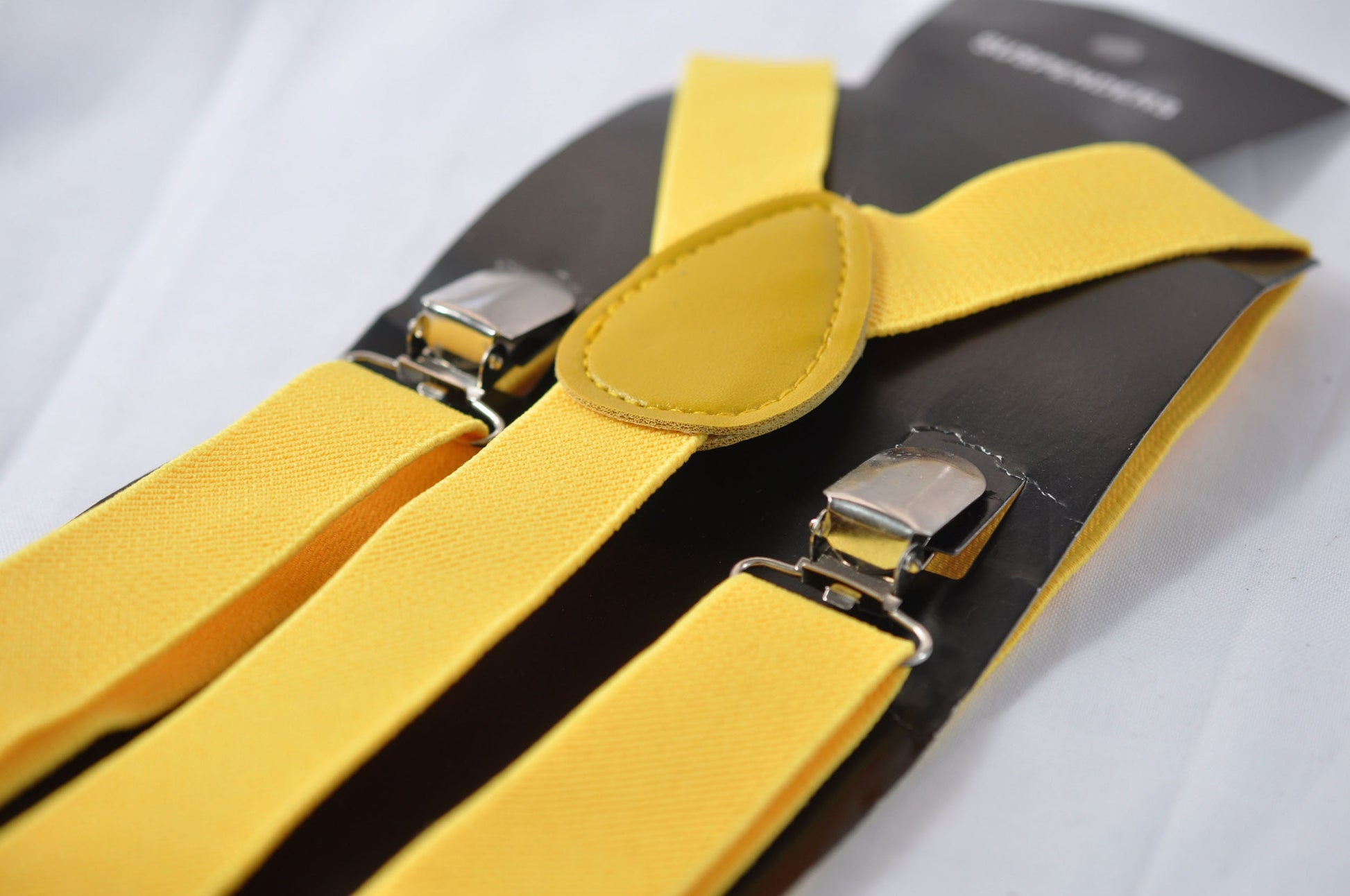 Baby Yellow Light Yellow Cotton Bow tie Bowtie + Yellow Elasitc Suspeners Braces for Youth Teenage / Boy Kids / Baby Infant Toddler