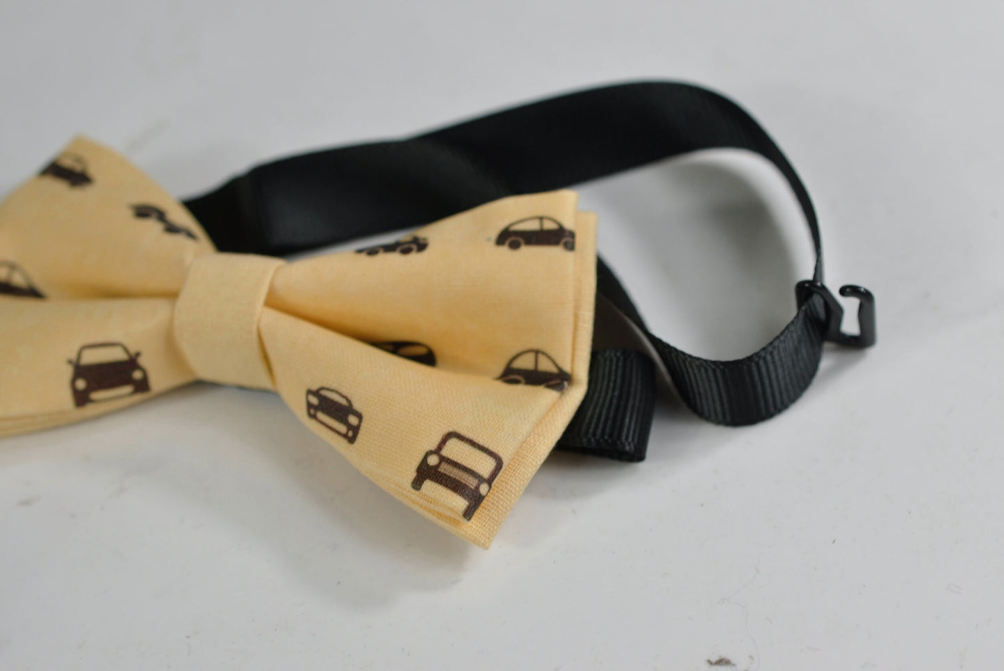 Baby Yellow Light Yellow Car Cars Pattern Cotton Bow tie Bowtie for Baby infant Toddler / Boy Kids / Youth Teenage