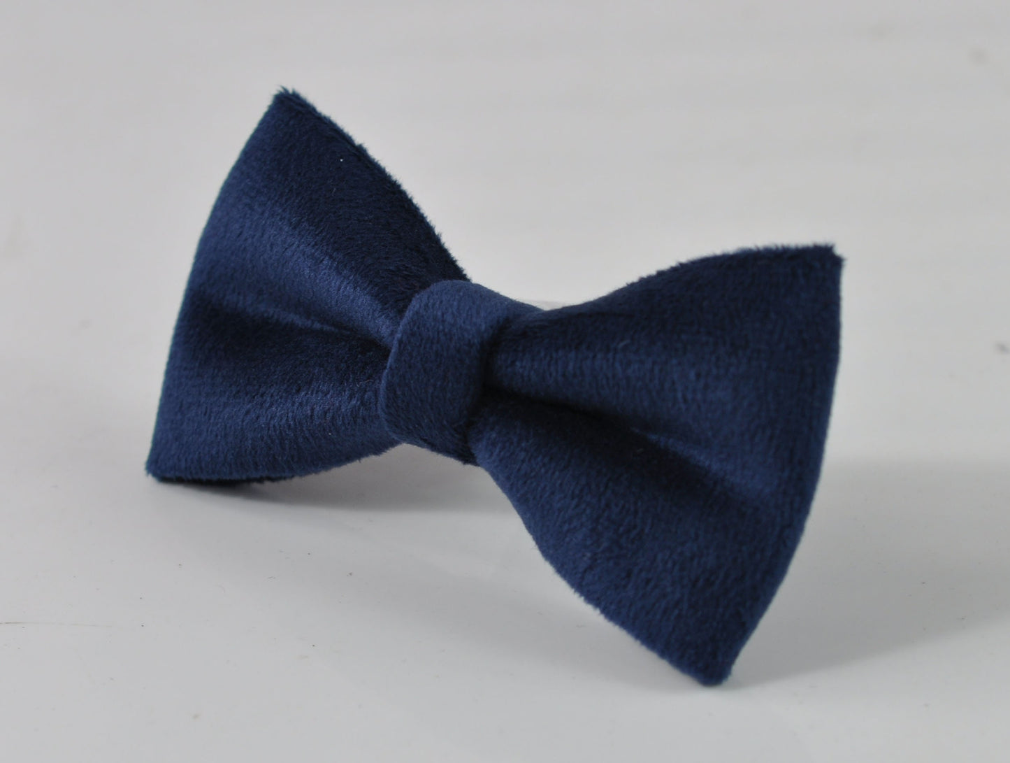 Navy Blue Velvet Bow tie Bowtie + Brown Skinny Faux Leather Adjustable Suspenders Braces For Baby inafant Toddler / Boy Kids / Youth Teenage
