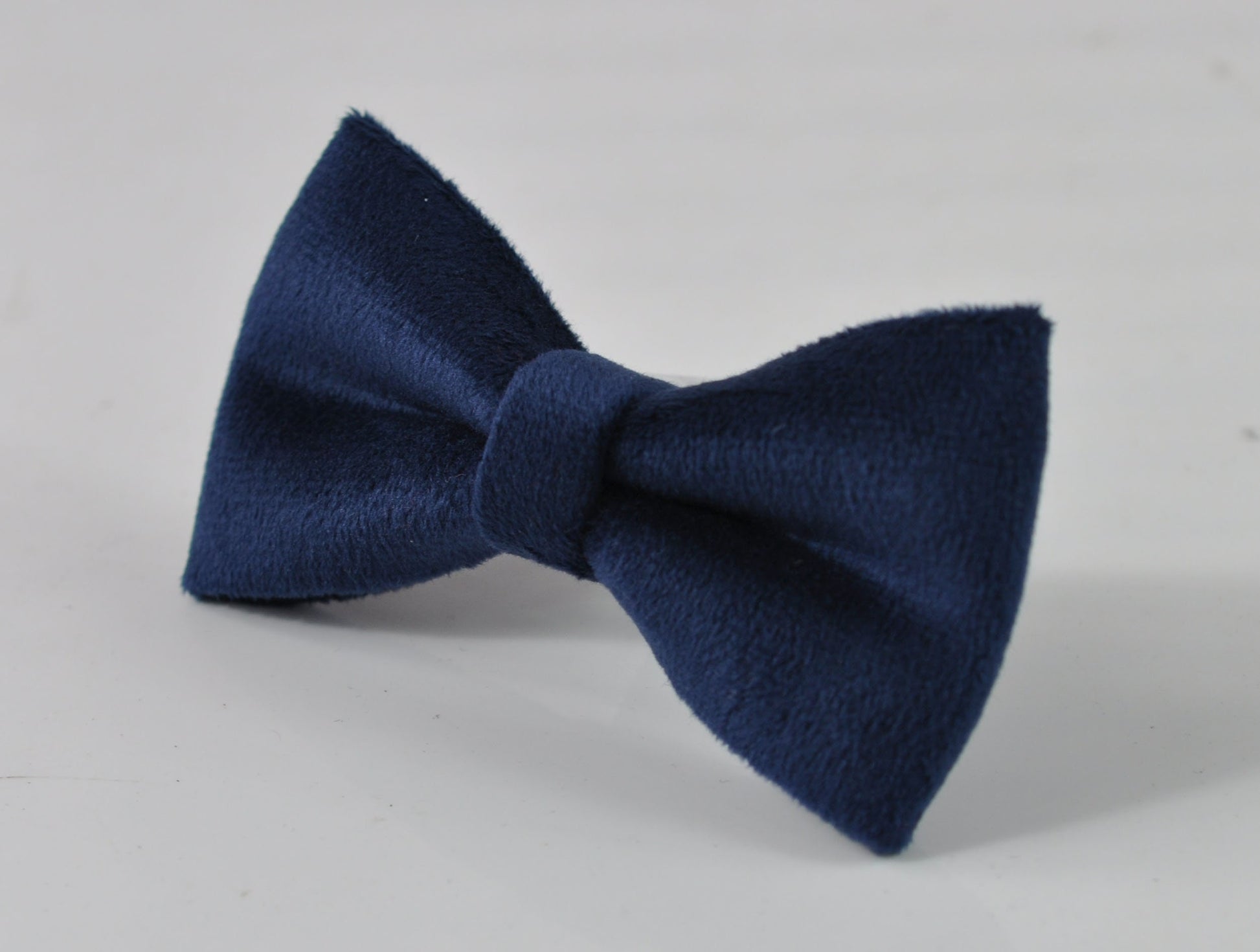 Navy Blue Velvet Bow tie Bowtie + Brown Skinny Faux Leather Adjustable Suspenders Braces For Baby inafant Toddler / Boy Kids / Youth Teenage
