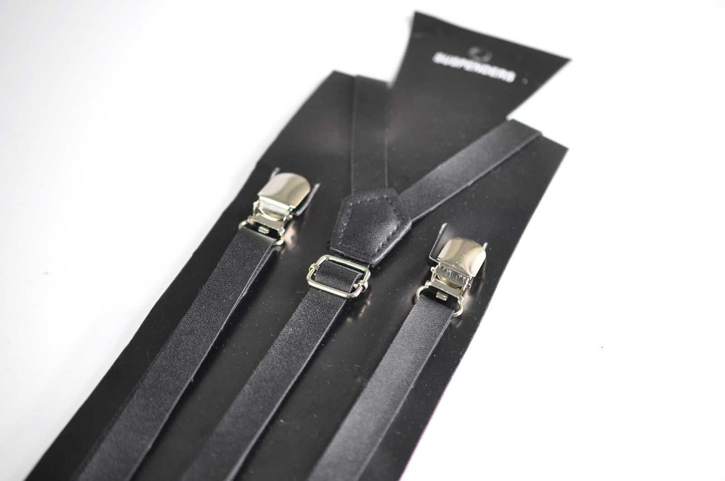 Dark Emerald Green Hunter Green Faux Leather Bow tie + BLack Faux Leather Suspenders Braces for Baby infant / Boy Kids / Youth Teenage