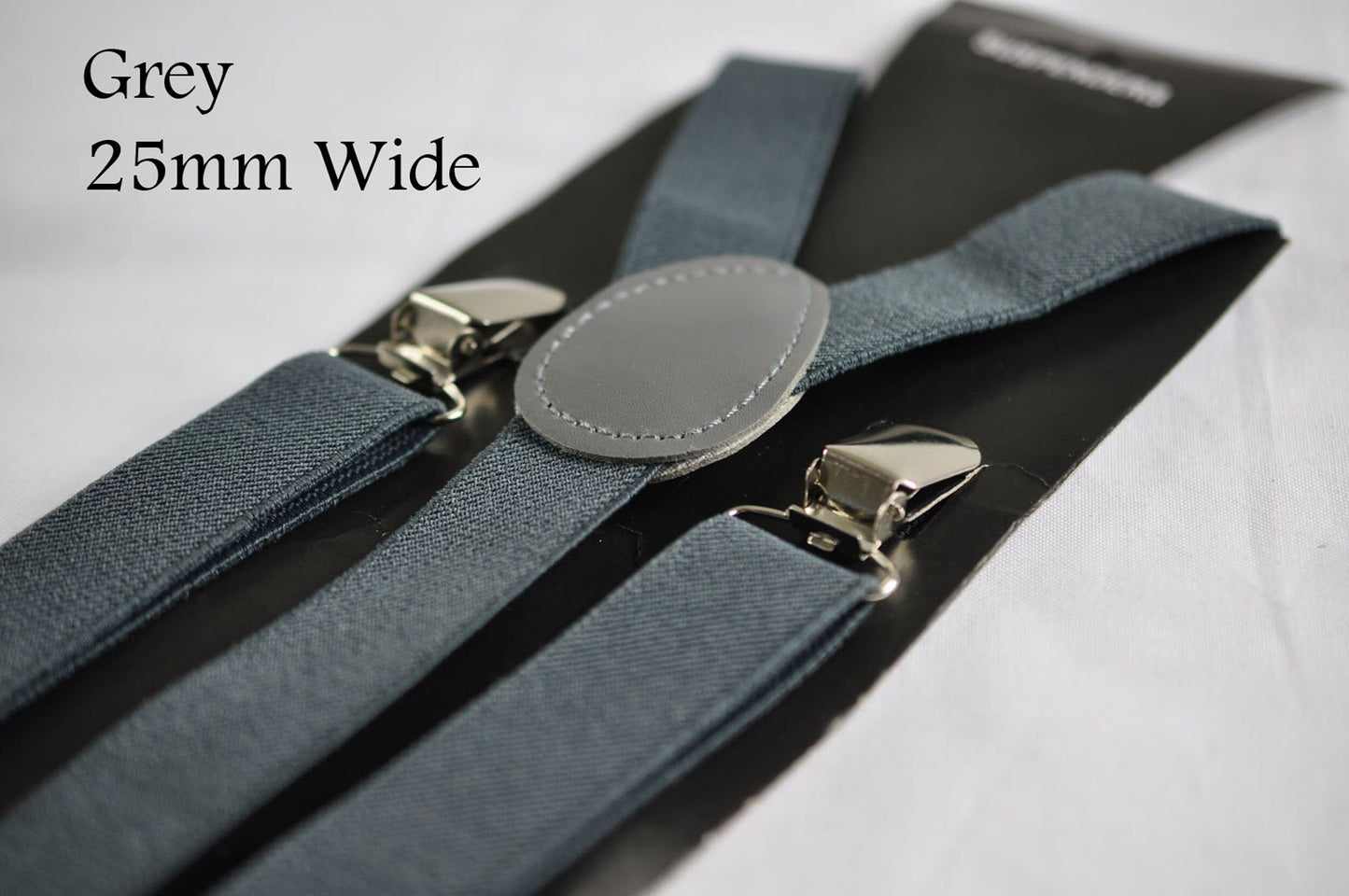 Dark Emerald Green Hunter Green Faux Leather Bow tie + Grey Elastic Suspenders Braces for Baby infant / Boy Kids / Youth Teenage / Adult