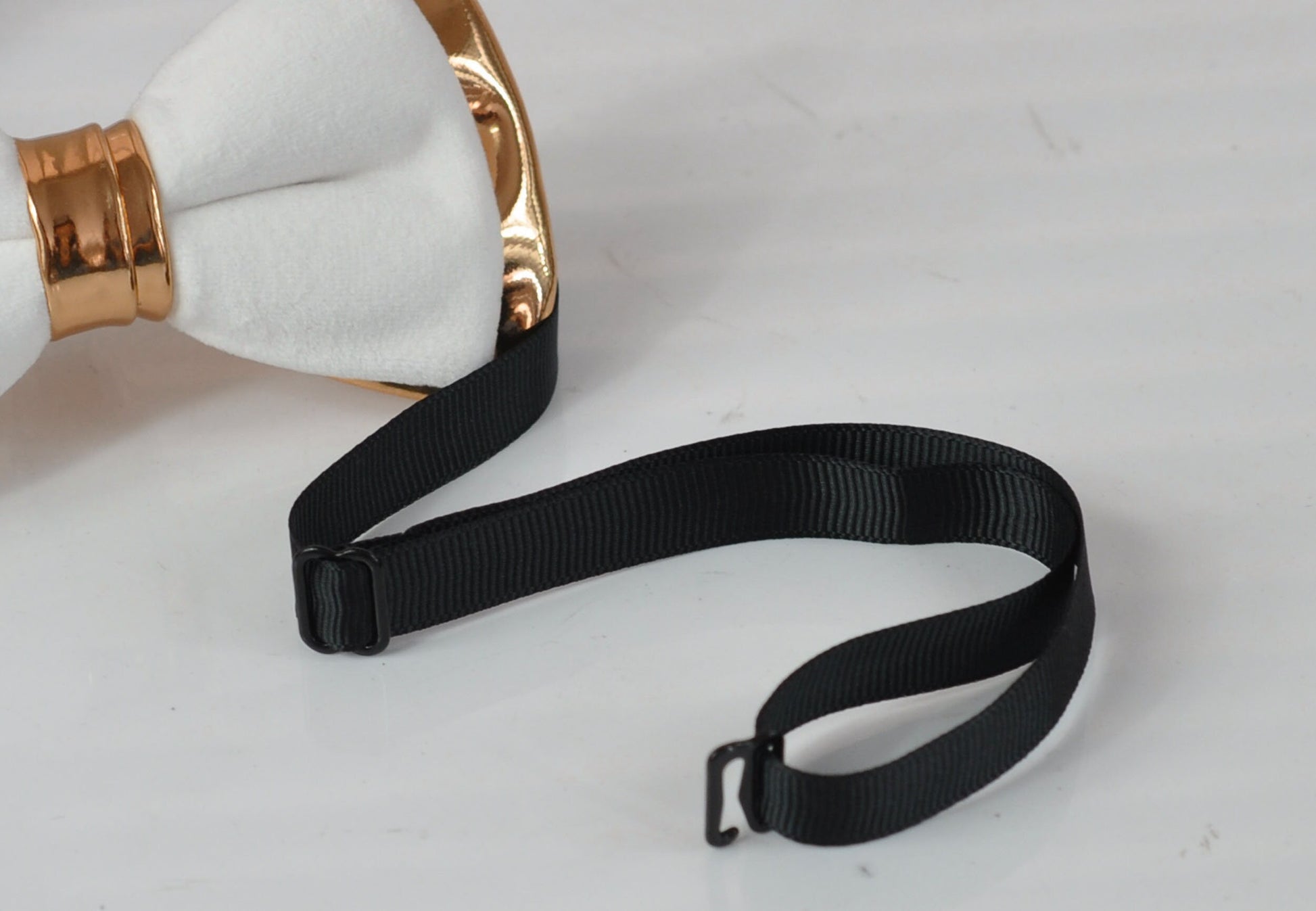 White Velvet & Rose Gold Faux Leather Bow tie + Begie Khaki Elastic suspenders braces Men Adult / Youth Teenage / Boy Kids / Baby infant