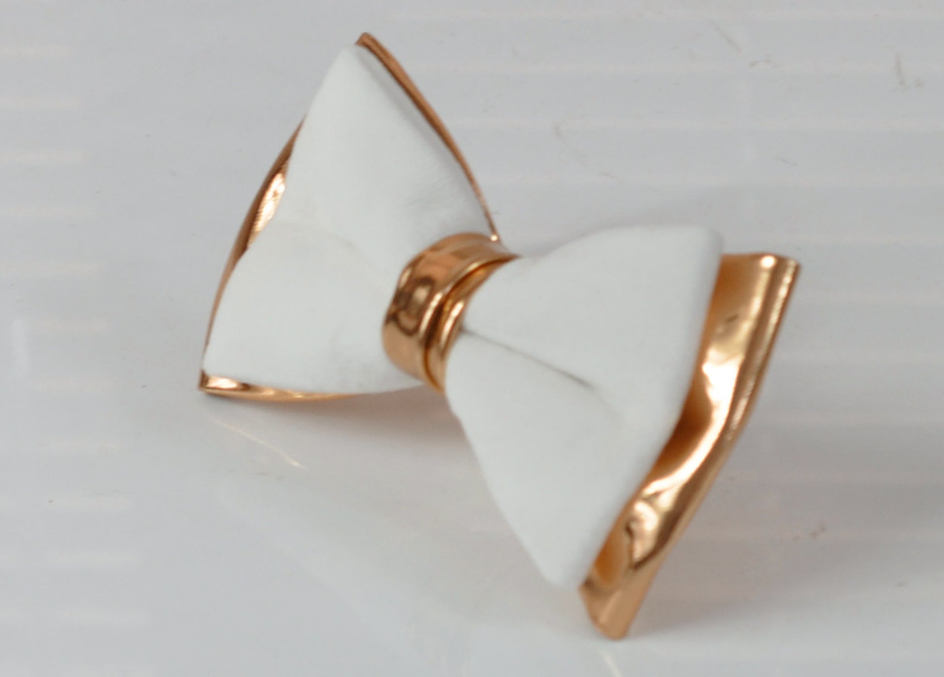 White Velvet & Rose Gold Faux Leather Bow tie + BLACK Elastic suspenders braces Men Adult / Youth Teenage / Boy Kids / Baby infant