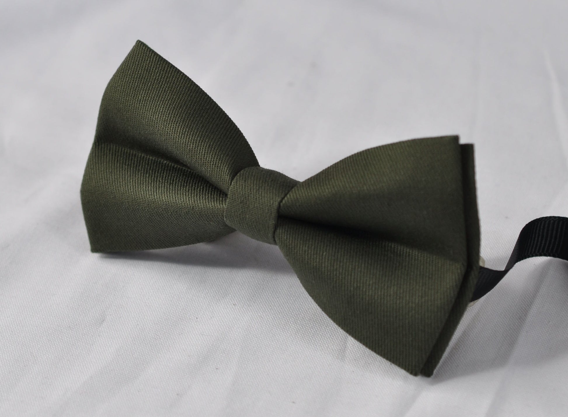 Olive Green Army Green Cotton Bow tie + Matched Elastic Braces Suspenders for Men Adult / Youth Teenage / Boy Kids / Baby Infant Toddler