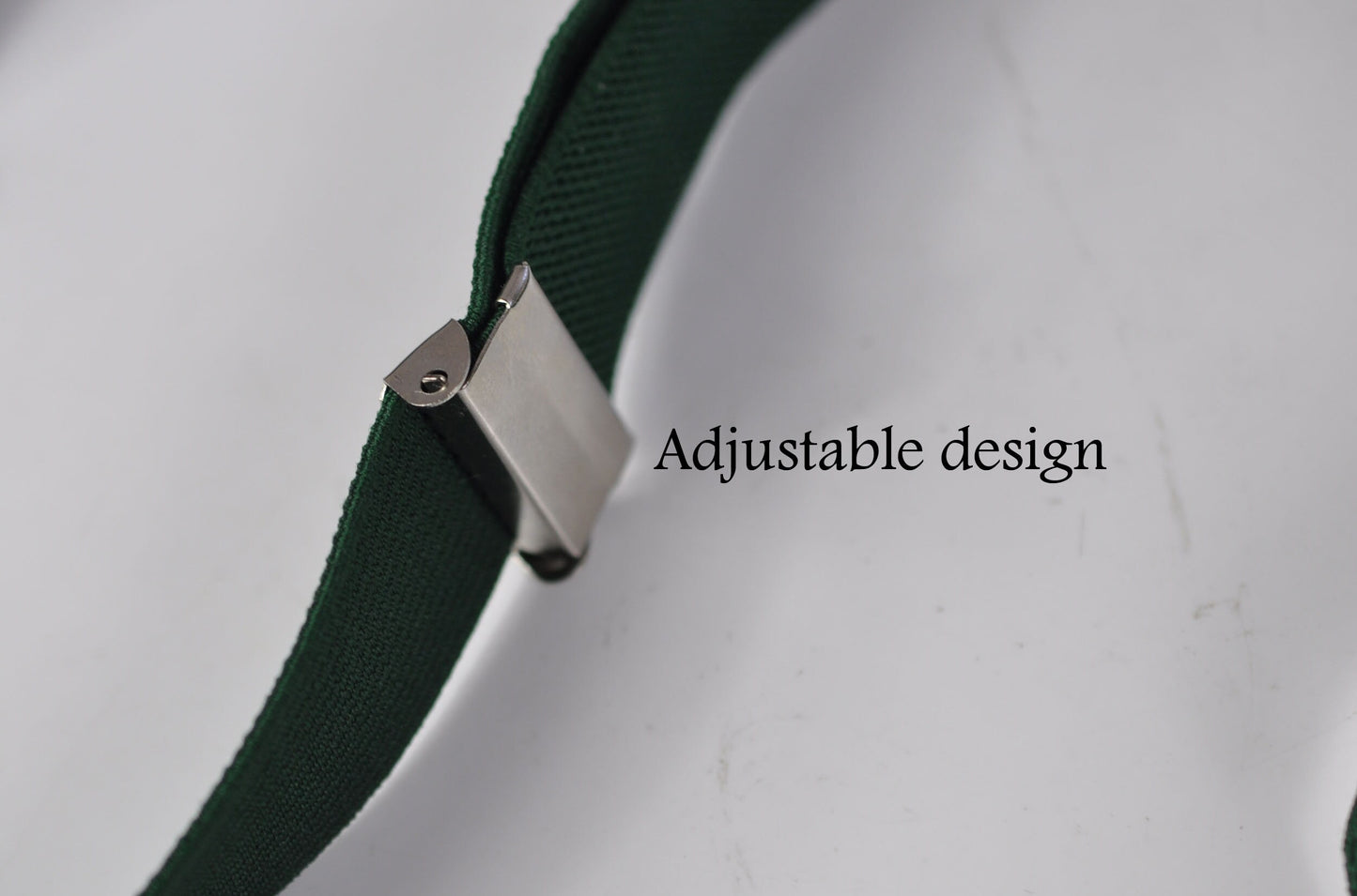 Men Women Dark Emerald Green Bottle Green 25mm 2.5cm Wide X-Back Adjustable Pants Elastic Suspenders Braces Fits Height 150cm to 210cm