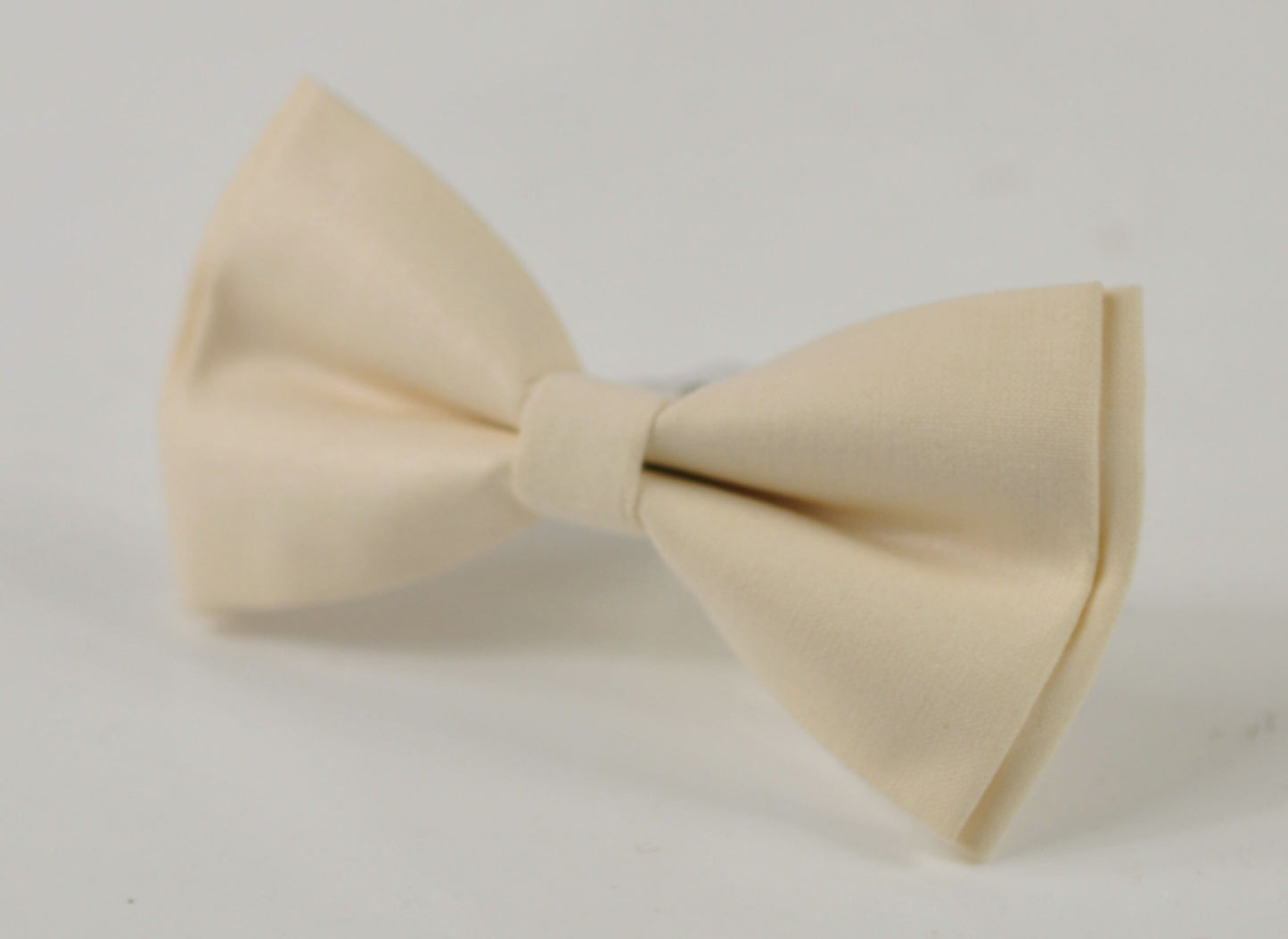 Off-White Ivory Cream Cotton Bow tie + Navy Blue Elastic Suspenders Braces for Men Adult / Youth Teenage / Boy Kids / Baby Infant Toddler