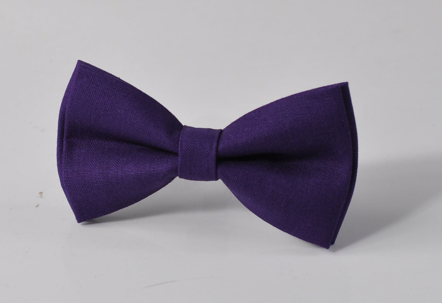 Eggplant Purple Violet Dark Purple Pretied Cotton Handmade Bow tie Bowtie for Men Adult / Youth Teenage / Boy Kids / Toddler Baby Infant