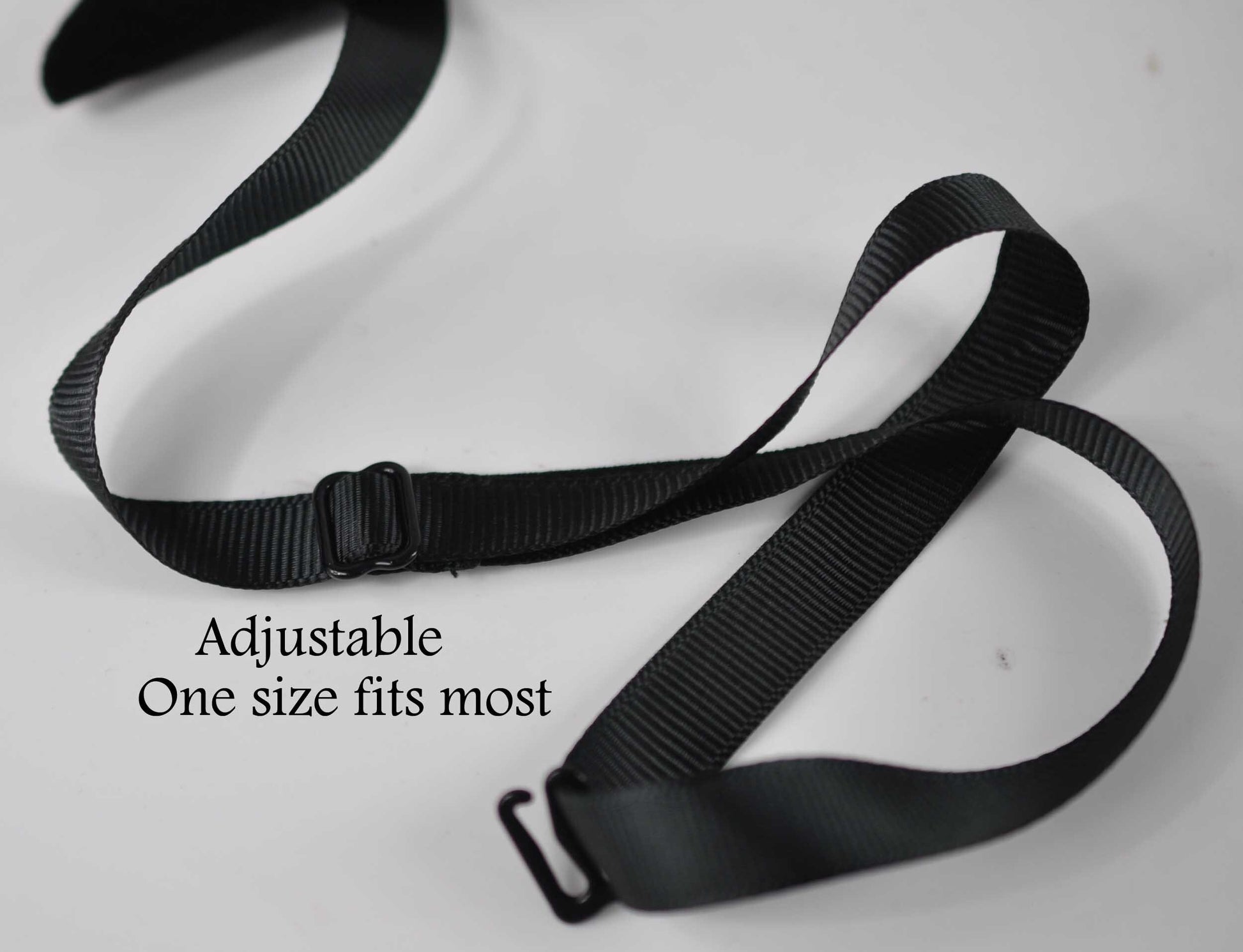 Men BLACK Solid Velvet Large Butterfly Oversized Oversize Bow tie Bowtie + BLACK Elastic SUSPENDERS Braces