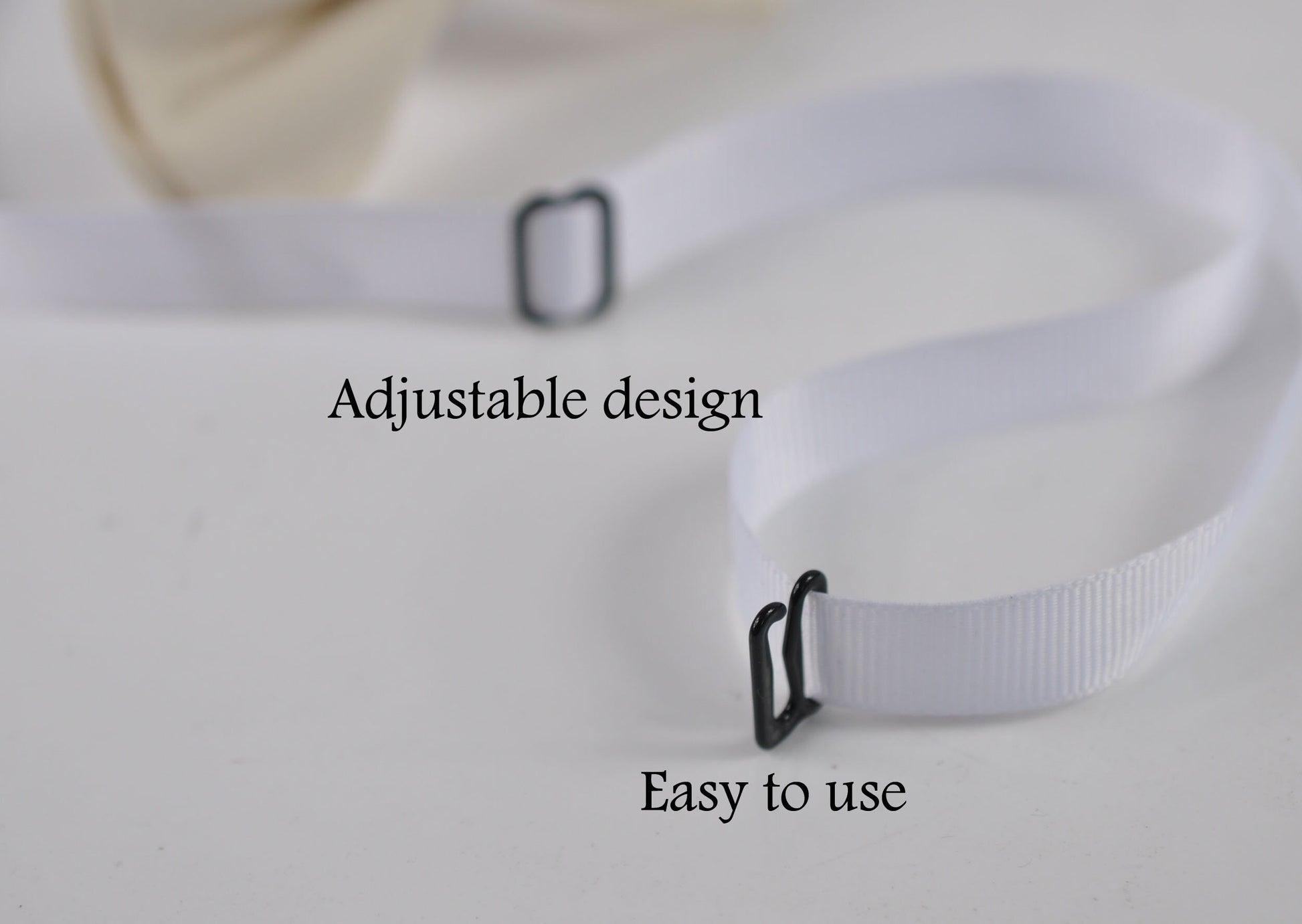 Off-White Ivory Cream Cotton Bow tie + Navy Blue Elastic Suspenders Braces for Men Adult / Youth Teenage / Boy Kids / Baby Infant Toddler