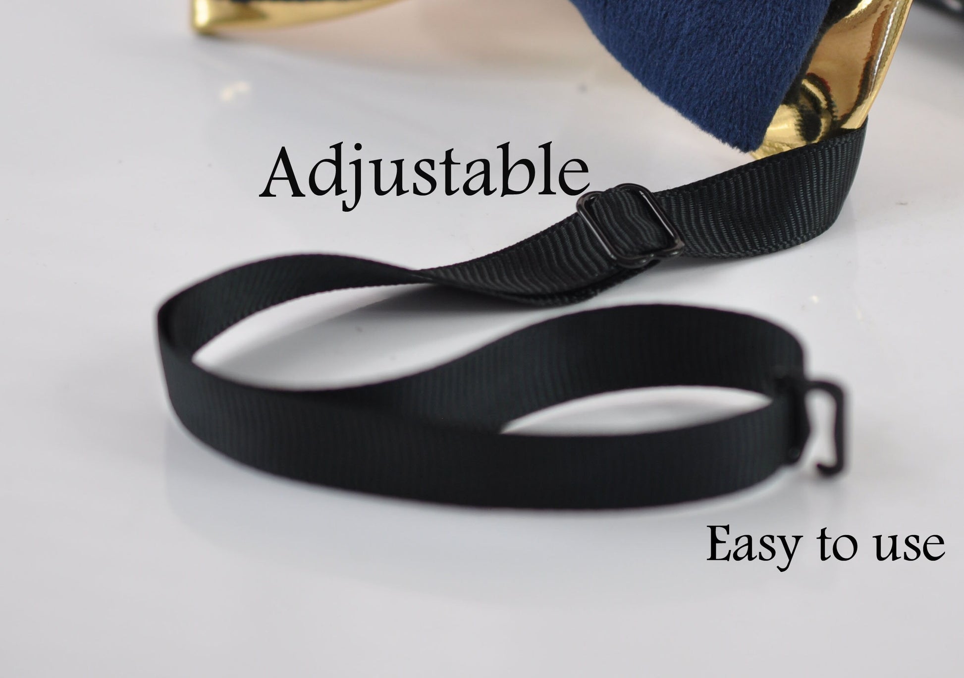 Navy Blue vevlet and Gold Faux Leather Bow tie + Navy Elastic Suspenders Baraces for Men Adult / Youth Teenage / Boy Kids / Baby Infant
